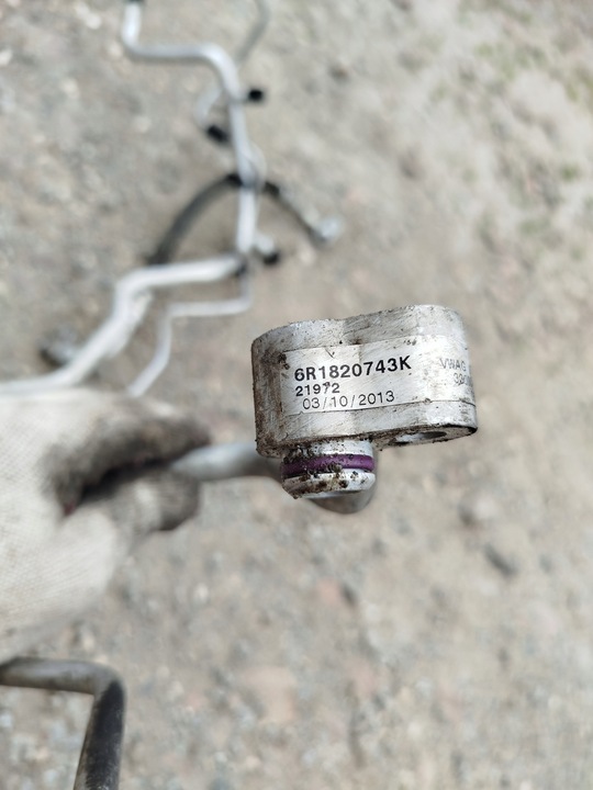 фото №6, Трубки шланг кондиціонера skoda fabia ii fl 13r 1.2 tdi cfw 6r1820743k