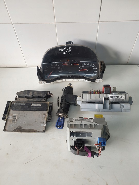 фото №1, Блок керування набір стартовий fiat punto ii 1.9 дизель 73501453