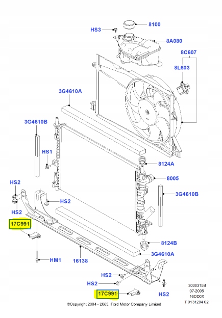 фото №7, Кронштейн, крепление радиатор ford fiesta 01-08 / fusion 01-12 oem номер 1371200