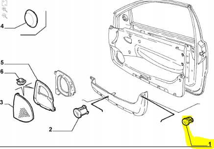 фото №10, Клипса обшивка дверь fiat punto bz 99-03 735273176