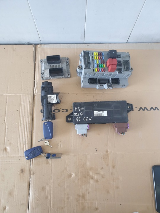 фото №1, Блок керування набір fiat idea 1,4 16v