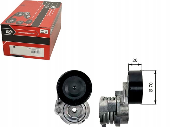 фото №1, Ролик натягувач ремінь клиновий [gates]