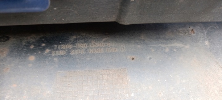 фото №6, Порог правый планка пороговая правая honda civiv x тип r 17- 71800-tgg-a500-51