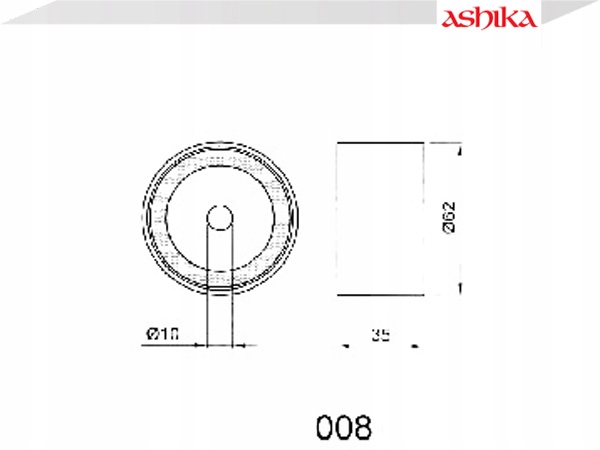 фото №2, Ashika 45-00-008 натягувач, стрічка розподільний вал