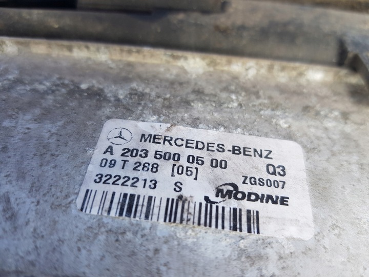 фото №11, Mercedes w203 clk w209 рестайлінг 3.0 cdi інтеркулер a2035000500