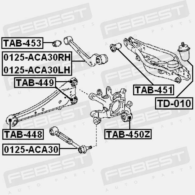 фото №2, Febest tab-449 підшипник, важіль