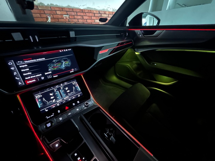 фото №8, Освещение ambiente qq2 мульти цвет audi a6 a7 q7 q8 4k c8 pp авто центральный