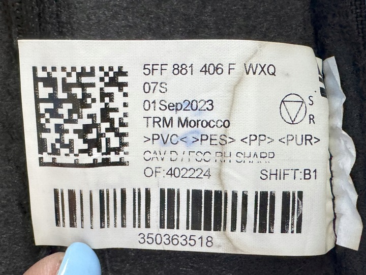 фото №9, Сиденье сиденья пассажира cupra leon iv 5fa881375j 5fa963555c 5ff881406f