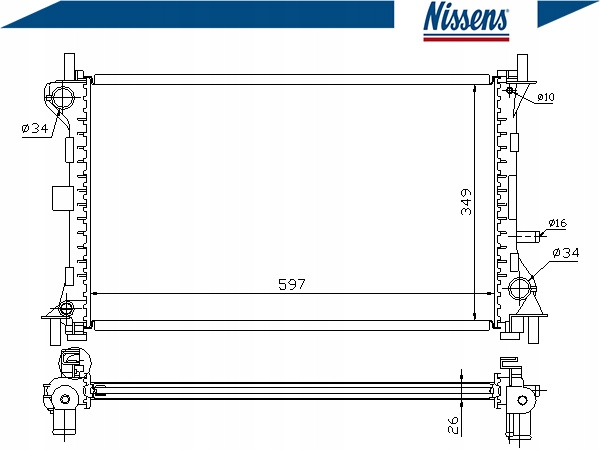 фото №2, Радіаторів води ford focus 1.8 turbo di / tddi daw