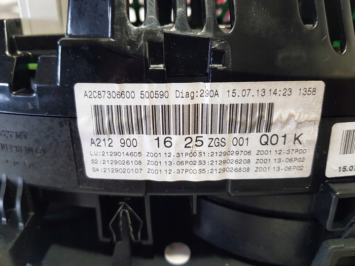 фото №7, Спідометр  прилади mercedes w212 рестайлінг 2129001625 136399
