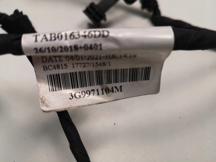 фото №2, Vw passat b8 джгут установка 4 pdc 3g9971104m