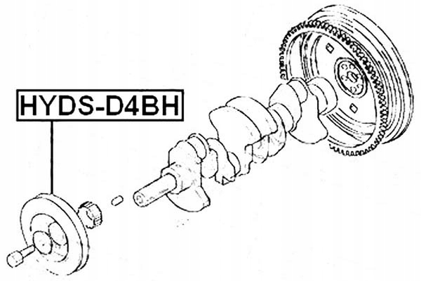 фото №14, Колесо cięgnowe вала колінчастого hyundai h-1 07 2007-