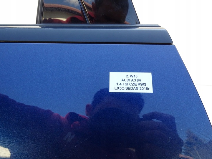 фото №16, Дверь левый зад левая задние lx5q audi a3 8v 5d sedan 12-17r