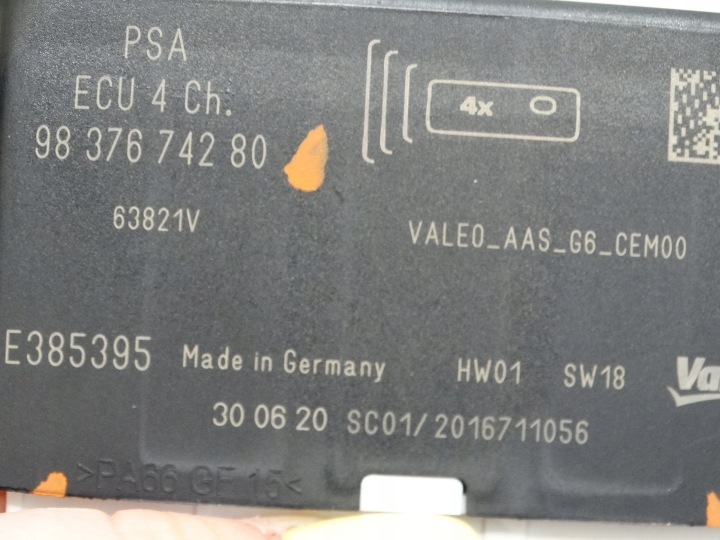 фото №10, Модуль блок управления  pdc парковка peugeot 208 ii 9837674280