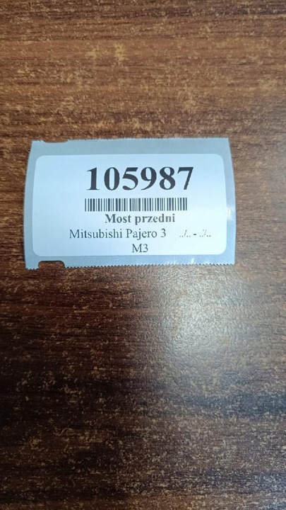 фото №10, Mitsubishi pajero 3 3.2 did мост переднее mr453792
