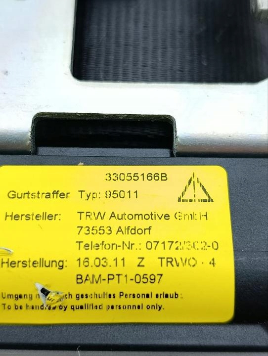 фото №6, Pas безпеки maserati gran туризмо 2011 з задній з лівий 33055166b