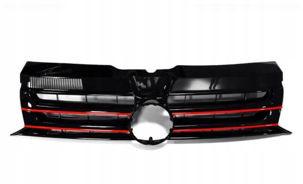 фото №1, Решётка радиатора vw t5 09-15 badged with red trim