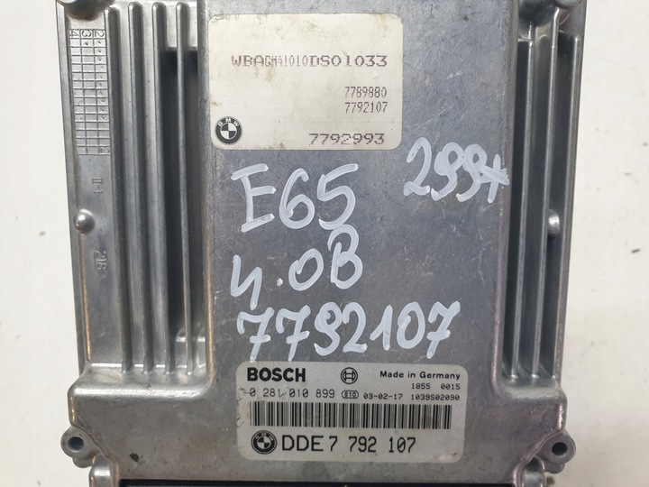 фото №5, Блок управления компьютер двигателя m67 bmw e65 4.0 дизель 7792107