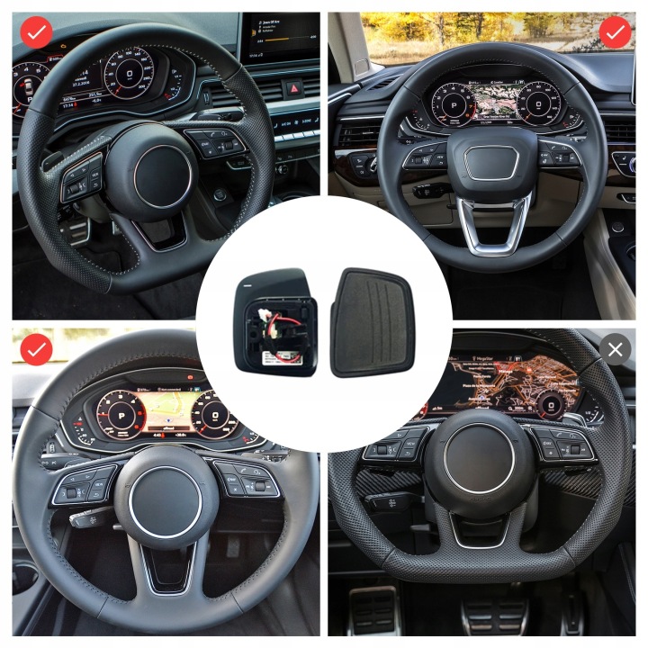 фото №16, Лепестки изменения коробка передач wydłużone stop алюминий do audi a4 b9 2017+