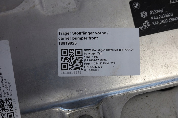 фото №8, Перед bmw ix i20 капот бампер м-пакет крило радіатор підсилювач c57