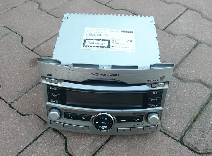 фото №1, Радио cd чейнджер 6-cd subaru legacy v 5