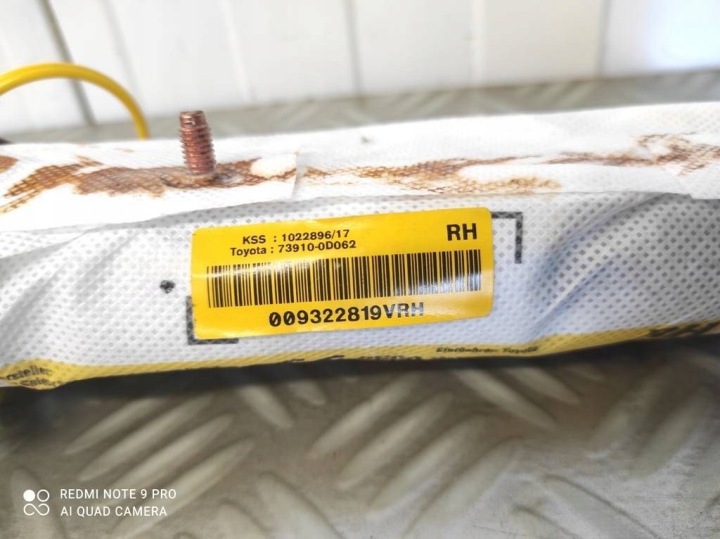 фото №8, Подушка воздуха пассажира правая toyota yaris iii 73910-0d062