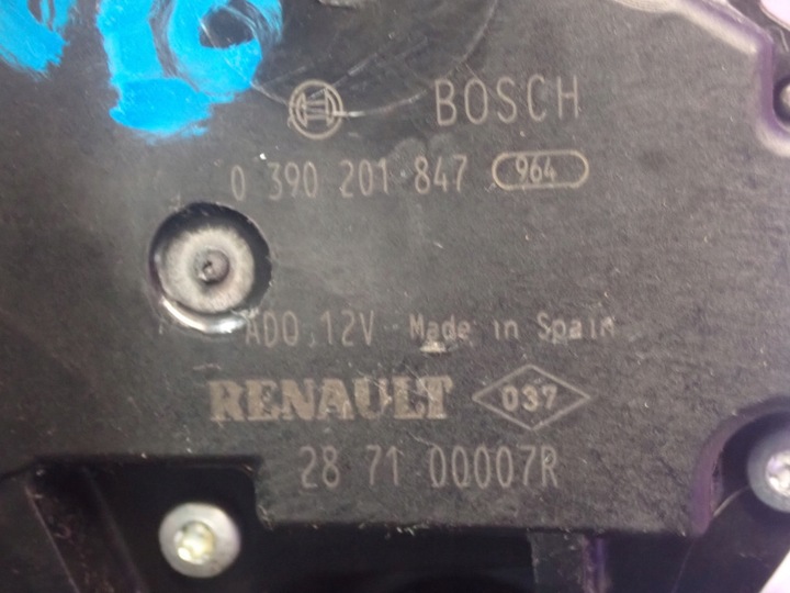 фото №7, Renault megane iii hb 3d моторчик дворники зад 287100007r 0390201847