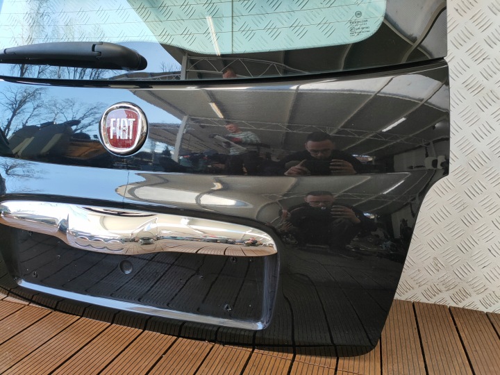 фото №7, Fiat 500 07-14 3d кришка задня комплектна багажника колір 876 nero carbonio