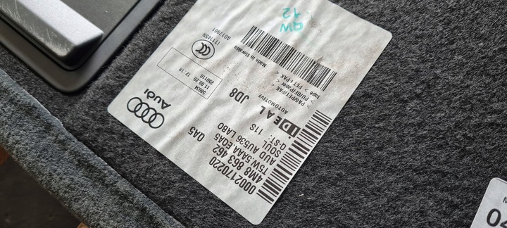 фото №13, Sq8 4m rsq8 q8 захист плита килимок оббивка багажника зад 4m8863462