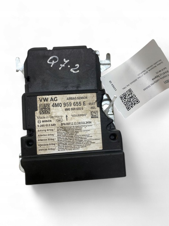 фото №7, Audi q7 4m 2018 блок керування / модуль подушка безпеки