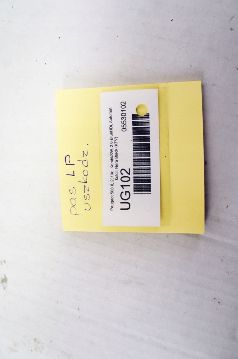 фото №5, Ug102 peugeot 508 ii ^ pas безпеки ліві перед 98139694xx європа