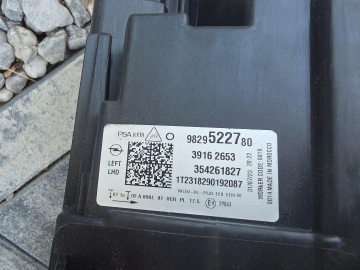 фото №14, Opel corsa f лампы перед полный led eco база 9829522780 9829522580