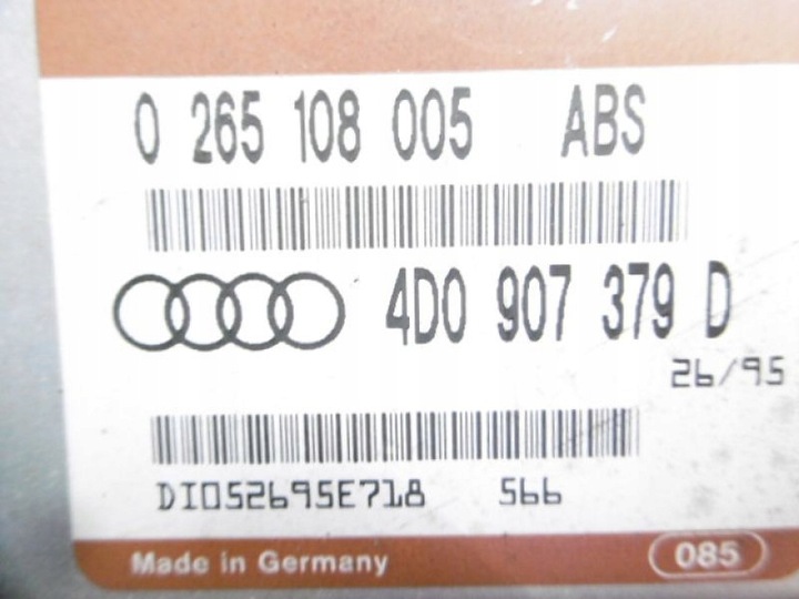 фото №5, Audi a4 b5 блок керування abs 4d0907379d 1,6 0265108005