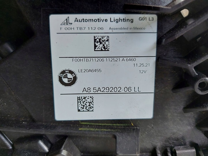фото №12, Bmw x3 g01 lci рестайлінг лампа права перед повний led