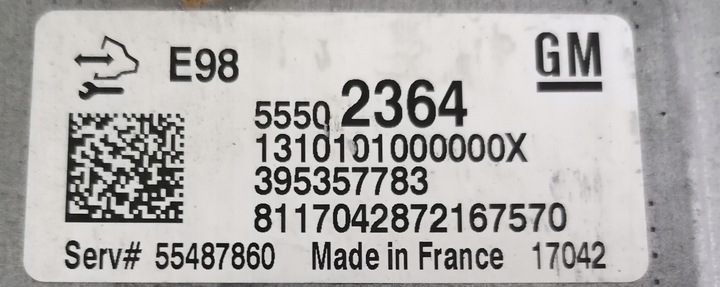фото №7, Opel corsa e 1.3 блок управления двигателя 55502364