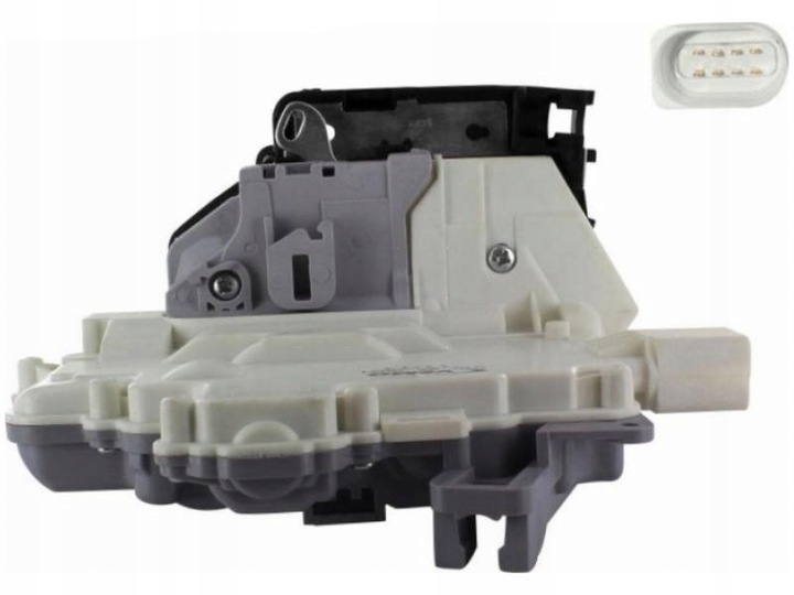 фото №1, Замок дверь левый зад skoda superb ii mk2 08-15 audi q7 4l 06-15