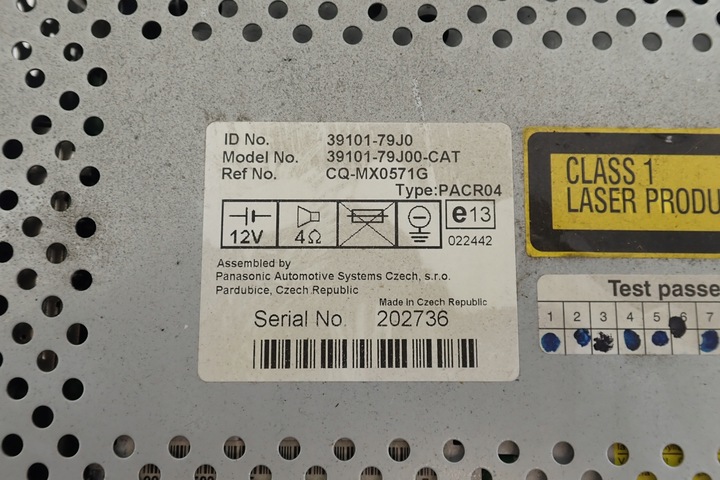 фото №8, Заводские радио cd fiat sedici 39101-79j0 2006-14