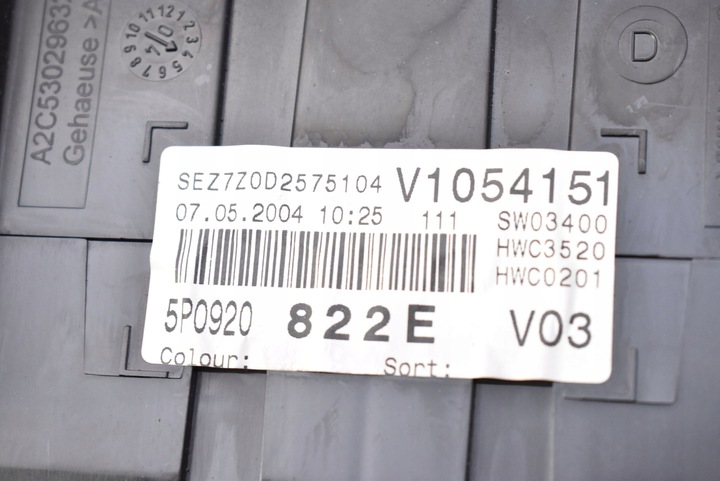 фото №10, Спідометр  прилади 110080280003 eu seat altea 2.0 tdi