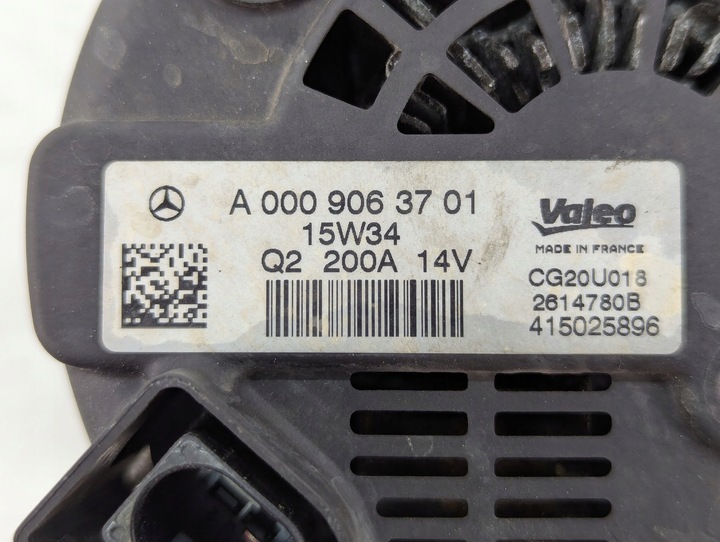 фото №7, Генератор mercedes c 200 a0009063701