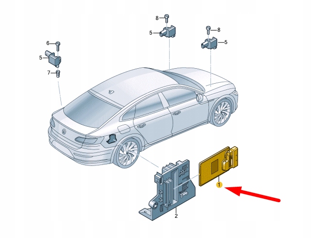 фото №5, Vw arteon 3h7 электронный regulated damping контроль unit 5q0907376c