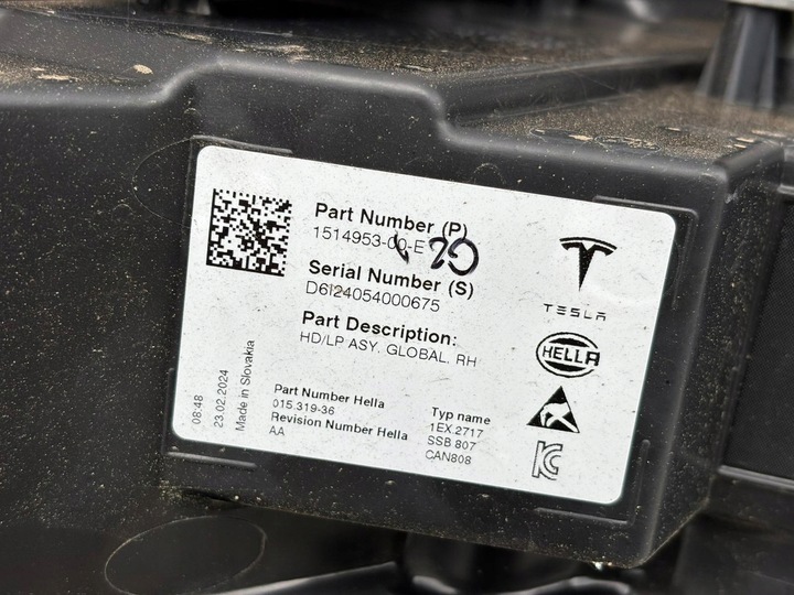 фото №10, Tesla модель y лампа права ліва перед ідеал повний led 2024r. 1514952 1514953