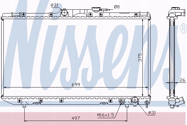фото №13, Радіаторів двигуна nissens 64664a