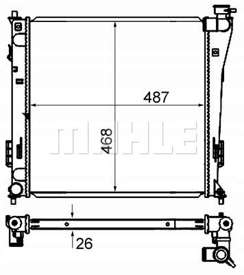 фото №11, Радіатор hyundai i40 1,7crdi 2011- cr848000s mahle