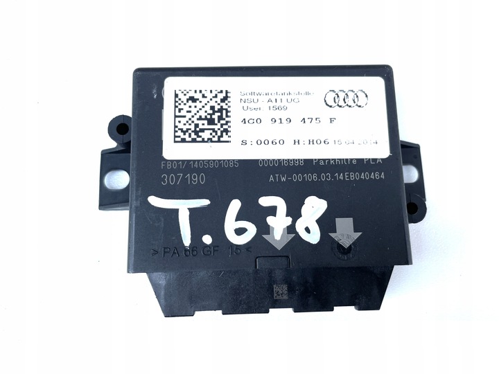 фото №1, Блок керування датчиків pdc 4g0919475f audi a6 4g рестайлінг