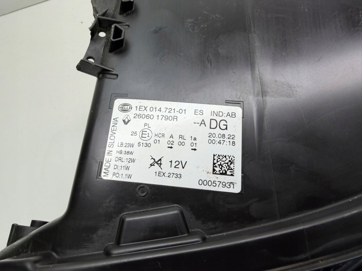 фото №13, Renault trafic iii 3 liftiv 4 фара передняя led левые перед 260601790r
