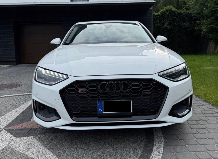 фото №13, Audi a4 s4 8w0 b9 рестайлинг s-line стиль rs4 2021 решётка радиатора чёрный блеск