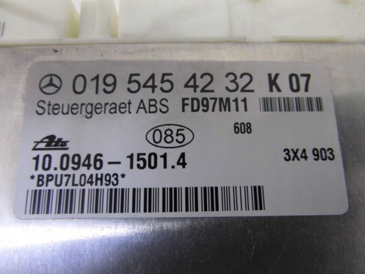 фото №6, Mercedes 202 реле модуль abs 0195454232 k07