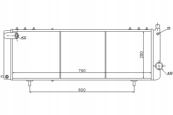 фото №11, Радиаторов двигателя jeep grand cherokee 95-99 2.5 td