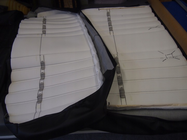 фото №13, Bmw e30 купе sedan обивка материал антрацит образец новая