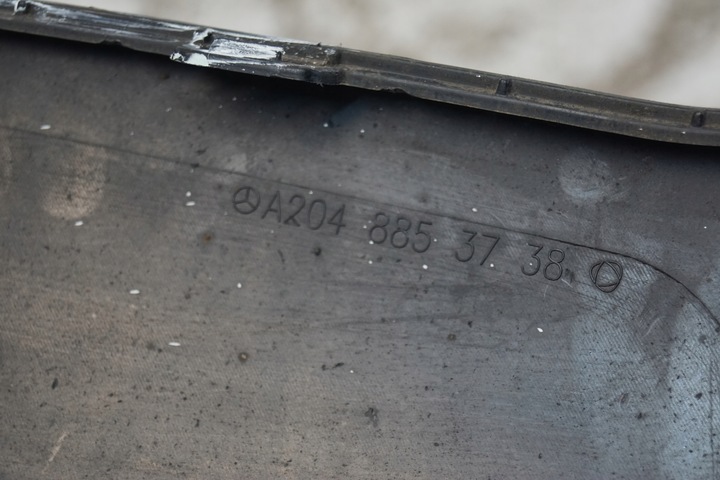 фото №13, Накладка диффузор бампера зад mercedes w204 рестайлинг amg универсал a2048853738